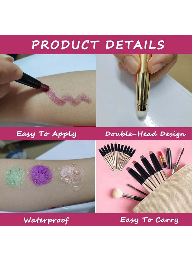Cream Eyeshadow Stick,Nude Pink Smooth Shimmer Pencil，Hypoallergenic Waterproof Long Lasting Glitter Eye Shadow Pen Highlighter Stick ，Multidimensional Eyes Look (Cream Shimmer 02)