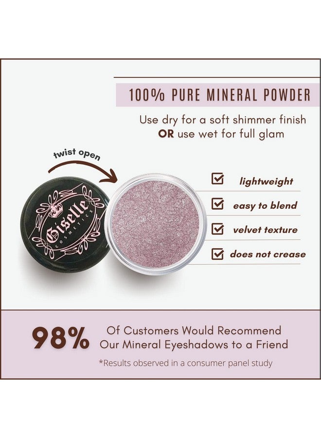 Loose Powder Organic Mineral Eyeshadow Rose Pink