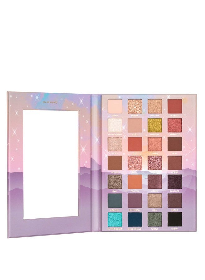Beauty, Animal Magic Eye Shadow Palette, 28 Eyeshadow Shades, Mineral Eyeshadow, Matte, Shimmer And Glitter Mica Shades, Vitamin E, Made From 100% Recyclable Paper, Vegan And Cruelty Free