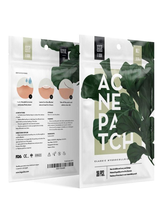 36-Piece Acne Patch Treatment White