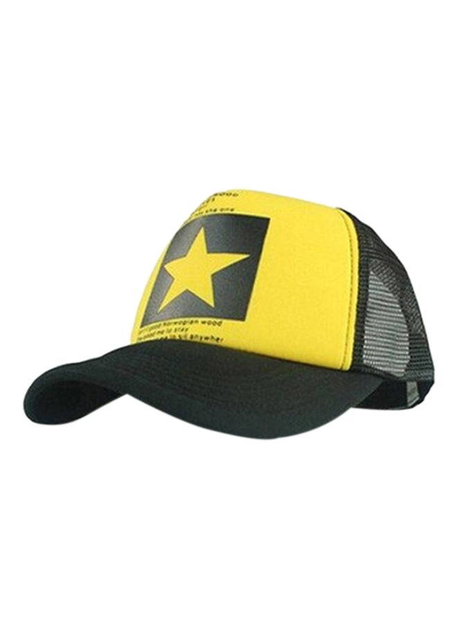 Star Pattern Cap Yellow