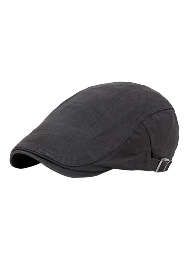 Classic Beret Cap Dark Grey