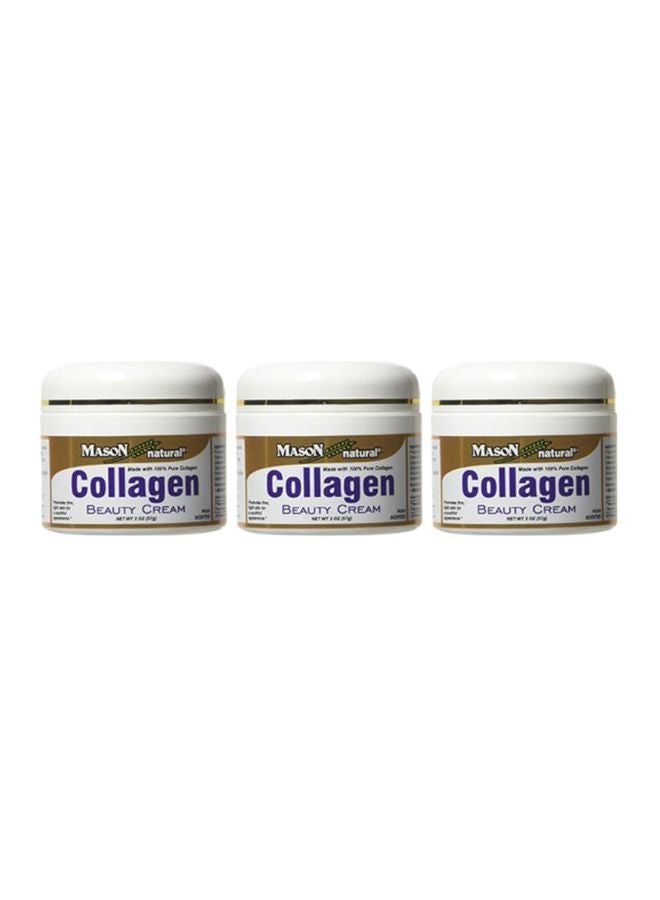 3-Piece Natural Collagen Beauty Cream 3x57grams