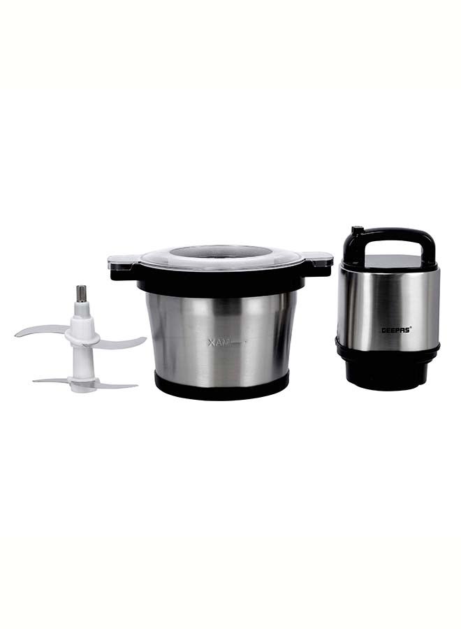 Multi Chopper With Stainless Steel Gear, Stainless Steel Blade, 3 Speed Control, 6L Capacity,With Overheat Protection 6 L 1200 W GMC42023 Silver
