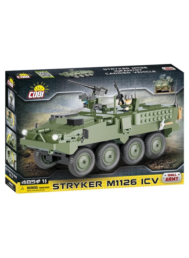 485 Pcs Small Army2610Stryker Infantry Carrier Vehicle