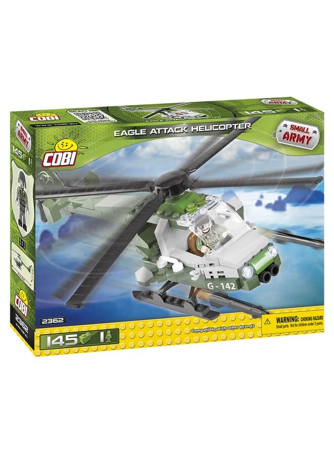 145 Pcs Small Army2362Eagle Attack Helicopter
