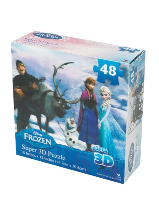 Frozen Super 3D Puzzle 48 Piece Styles Will Vary