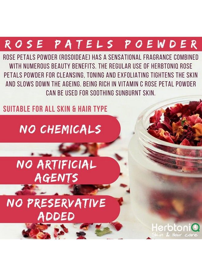 100% Natural Rose Petals Powder 150G Aloevera Leaves Powder 150G Orange Peel Powder 150G Neem Leaf Powder 150G For Face Pack And Hair Pack (Set Of 4 150X4 = 600G)