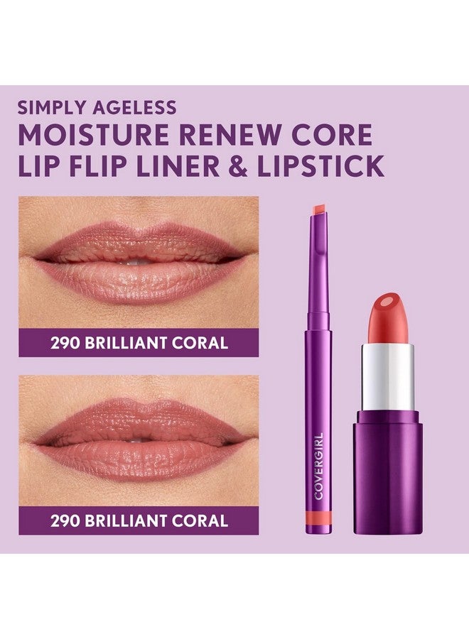 Simply Ageless Lip Flip Liner, Brilliant Coral, Pack Of 1