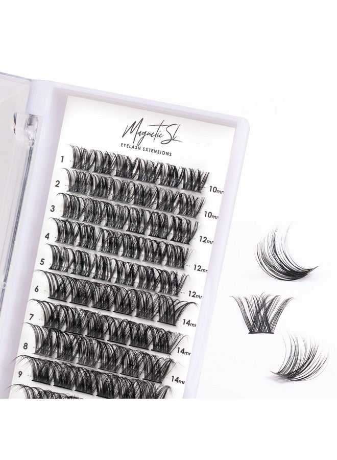 Cluster Lashes 72 Individual Lashes Clusters Eyelash Extensions False Eyelashes Diy Wispy Fluffy Lash Extension Kit Reusable False Eyelashes Natural Look Mix 1016Mm C D Curldm01