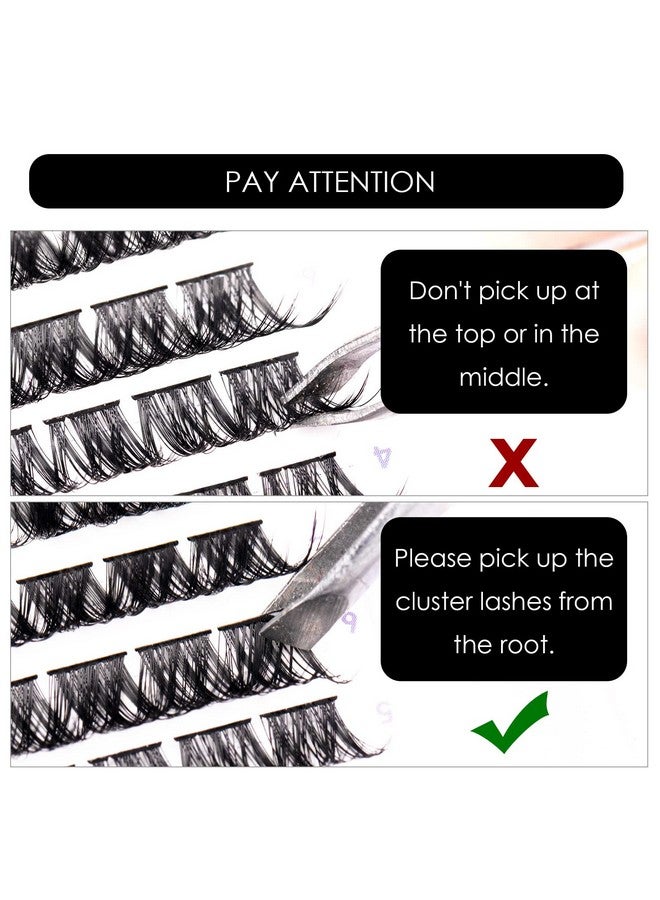 Cluster Lashes 72 Individual Lashes Clusters Eyelash Extensions False Eyelashes Diy Wispy Fluffy Lash Extension Kit Reusable False Eyelashes Natural Look Mix 1016Mm C D Curldm01