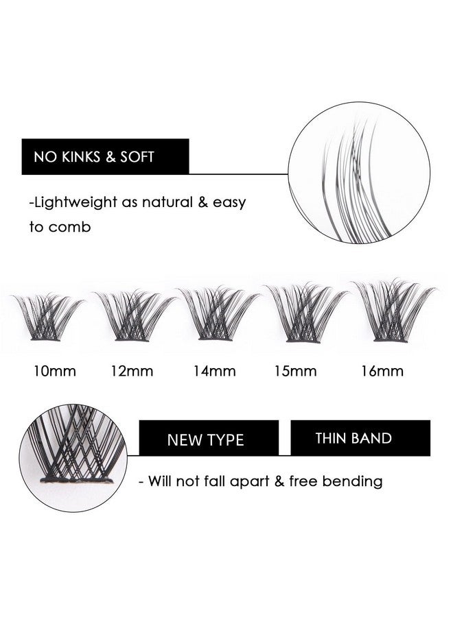 Cluster Lashes 72 Individual Lashes Clusters Eyelash Extensions False Eyelashes Diy Wispy Fluffy Lash Extension Kit Reusable False Eyelashes Natural Look Mix 1016Mm C D Curldm01