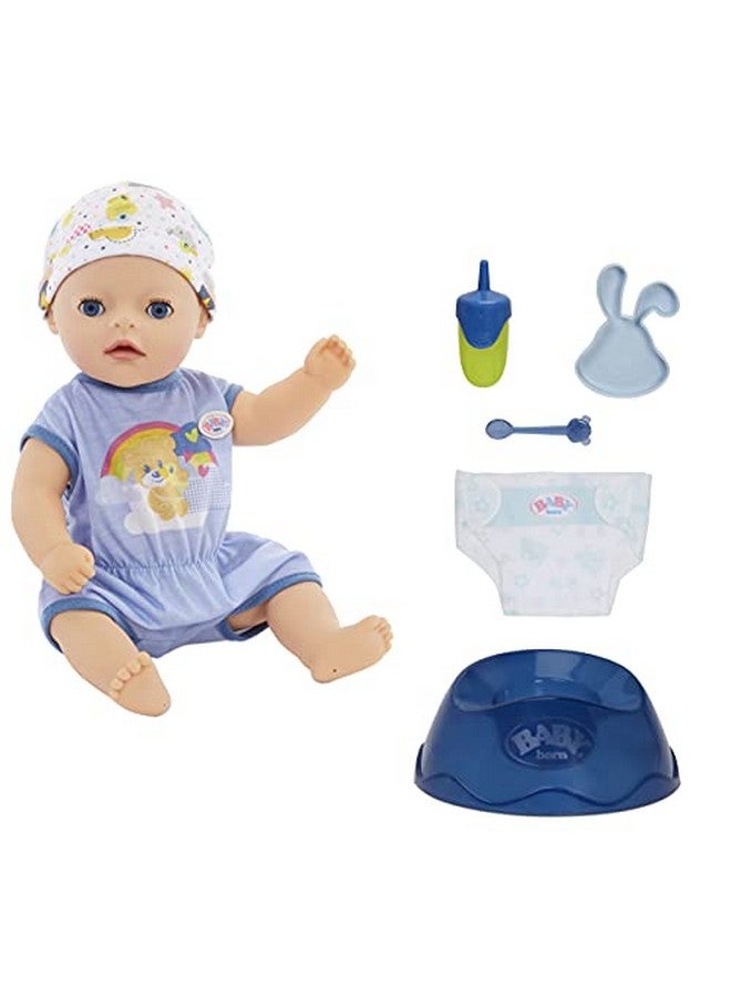 14” Interactive Lil Boy Baby Doll Blue Eyes. Easy For Small Hands, 6+ Ways To Nurture, Includes Bottle, Potty And More, For Toddlers 2 Years & Up (918377C3)