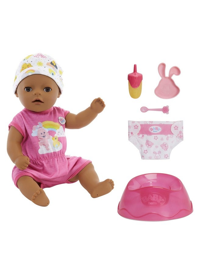 14” Interactive Lil Girl Baby Doll Brown Eyes. Easy For Small Hands, 6+ Ways To Nurture, Includes Bottle, Potty And More, For Toddlers 2 Years & Up (918360C3)