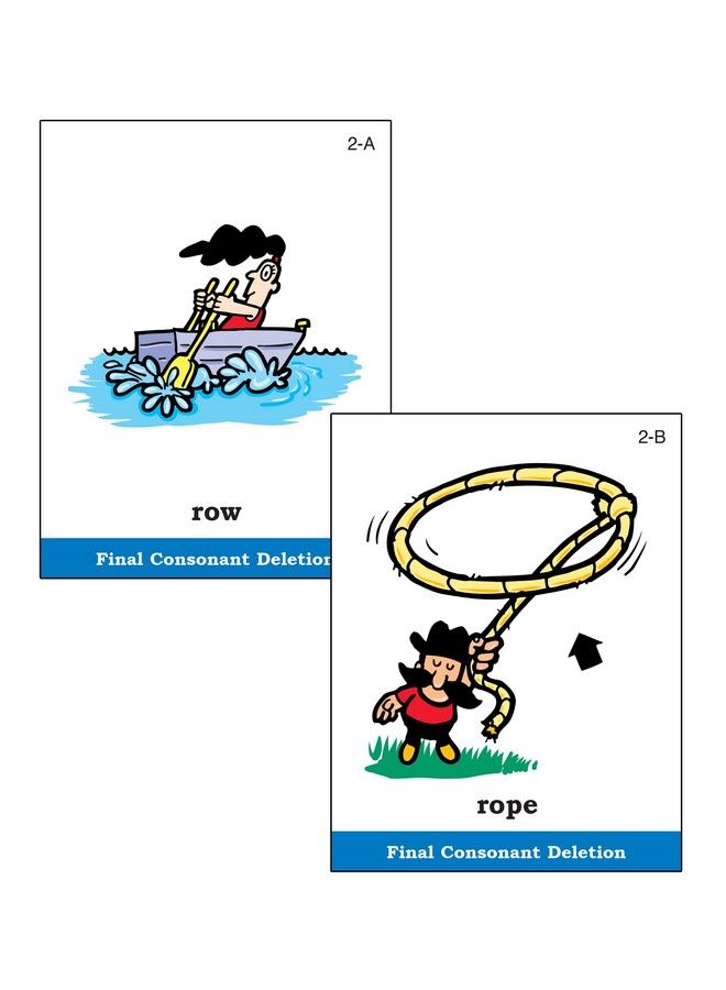 Webberillustrated Phonology Final Consonant Deletion Minimal Pair Card Deck ; Educational Learning Resource For Children