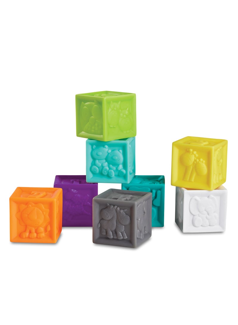 Squeeze And Stack Block Set Suitable for 6 Months And Above - 8 Pcs
