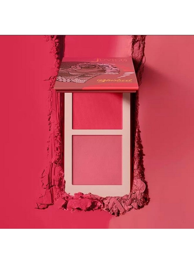 Blushed Duo Blush Two Tone Pigmented Buildable Pressed Mineral Powder Rosy Natural Cheeks Matte Fresh Finish For All Skin Color Volume5