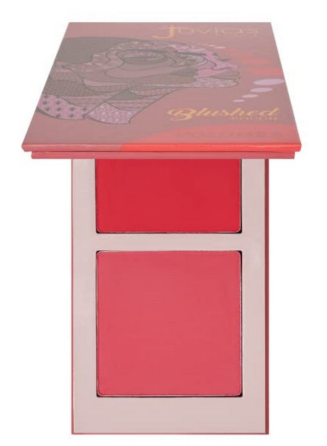 Blushed Duo Blush Two Tone Pigmented Buildable Pressed Mineral Powder Rosy Natural Cheeks Matte Fresh Finish For All Skin Color Volume5