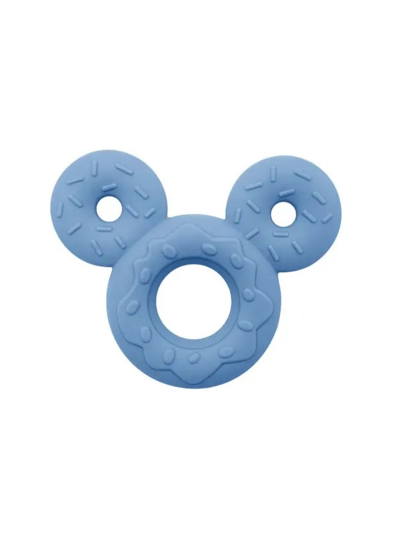 Little Mocha Silicone Chewable Mickey Baby Teether Light Blue