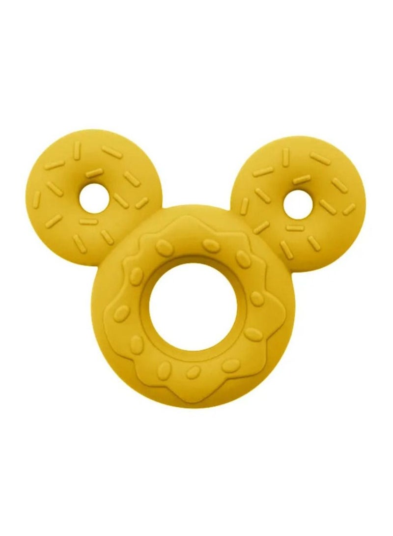 Little Mocha Silicone Chewable Mickey Baby Teether Yellow