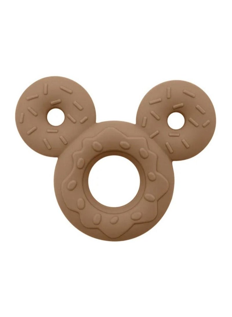 Little Mocha Silicone Chewable Mickey Baby Teether Khaki