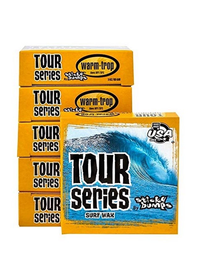 Tour Series Warm;Tropical Temperature Surfboard Wax 12 Bars Dozen Pack
