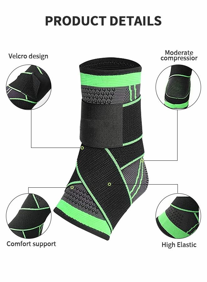 2pcs Ankle Brace, Fitness Protection of Ankle, Adjusting Compressing Ankles, Elastic Ankle Support Stabilizers, Relieving Ankle Pain And Compressed Sleeves, Exercise Protective Supplies