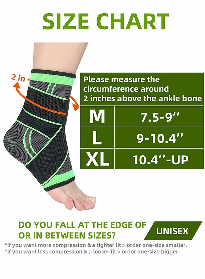 2pcs Ankle Brace, Fitness Protection of Ankle, Adjusting Compressing Ankles, Elastic Ankle Support Stabilizers, Relieving Ankle Pain And Compressed Sleeves, Exercise Protective Supplies