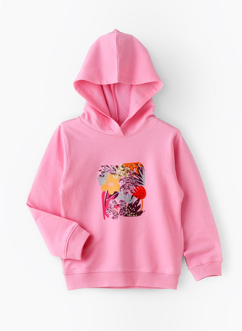 Girls Cotton Hoodie, Soft and Comfortable Cotton Hoodie for Girls, Perfect for Everyday Wear