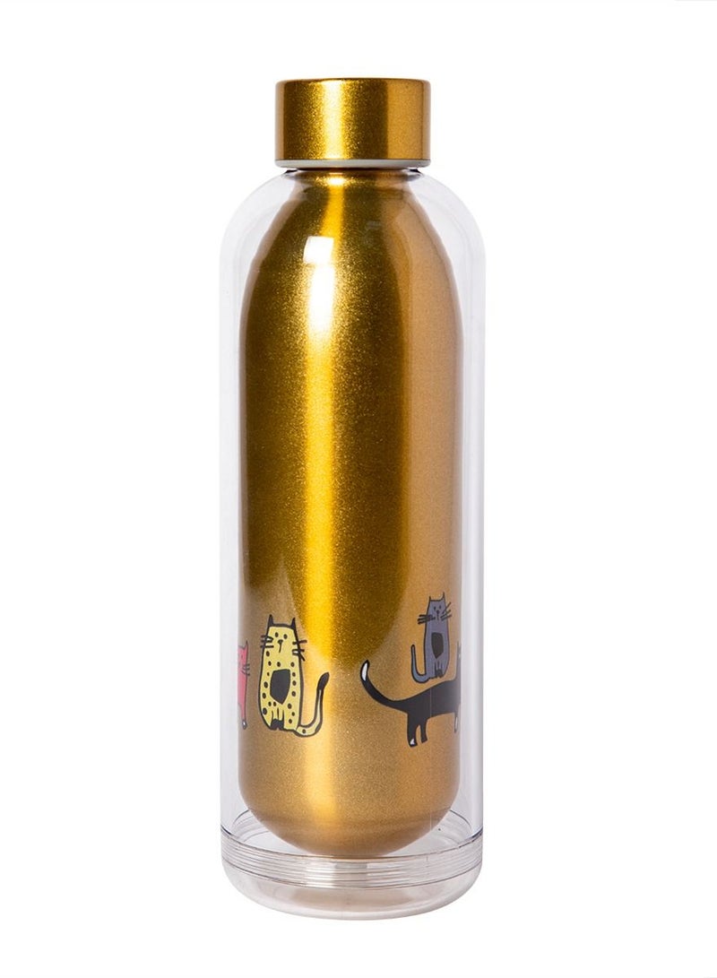 Biggdesign Cats Stainless Steel Water Bottle, 700ML