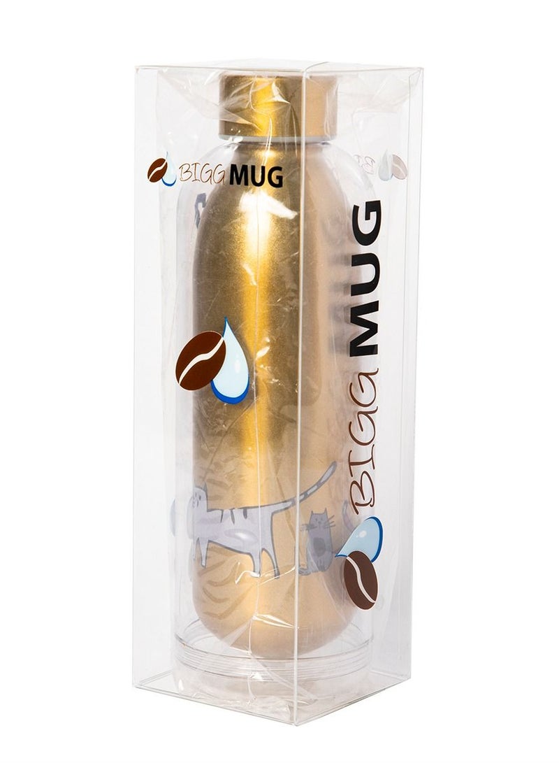 Biggdesign Cats Stainless Steel Water Bottle, 700ML