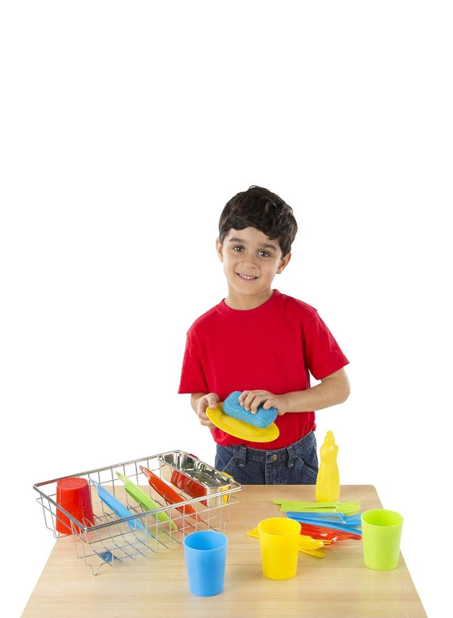 24-Piece Let's Play House Wash And Dry Dish Set 4282