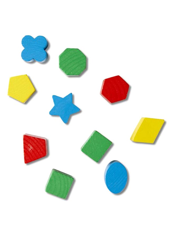 12-Piece Shape Sorting Cube Classic Toy Set