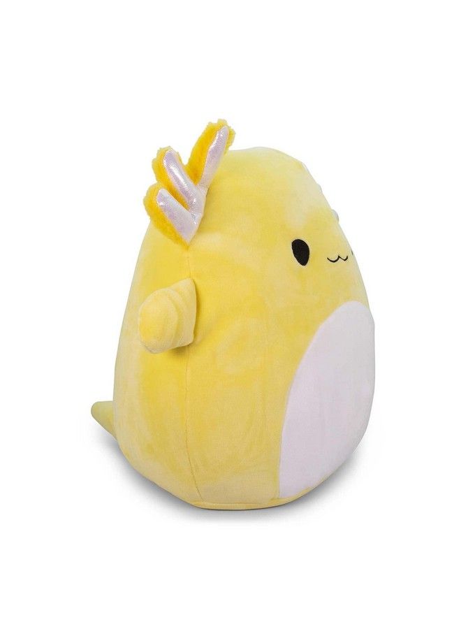 Official Kellytoy Squishmallow Treyton Axoltl Yellow 12Inch Plush Pillow