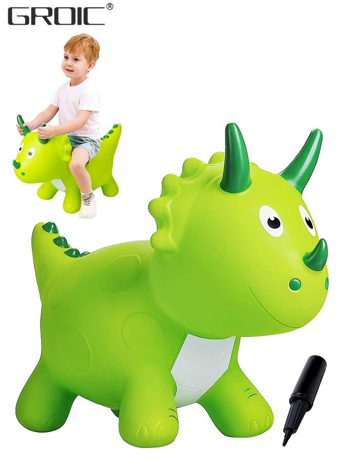 Dinosaur Bouncy Horse Hopper,Bouncy Horse,Bouncing Animals Hopper for Toddlers or Kids, Ride on Rubber Jumping Toys