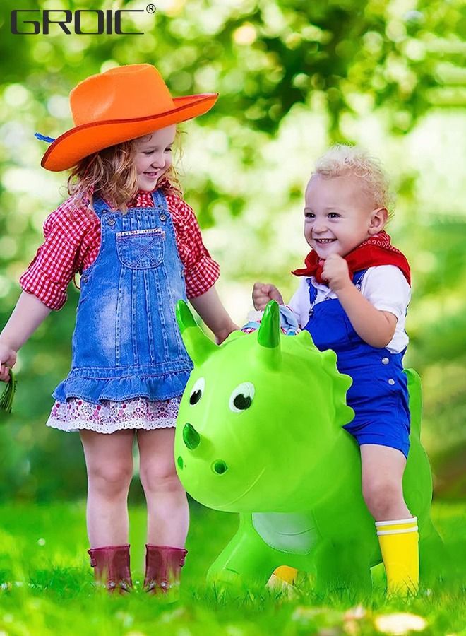 Dinosaur Bouncy Horse Hopper,Bouncy Horse,Bouncing Animals Hopper for Toddlers or Kids, Ride on Rubber Jumping Toys