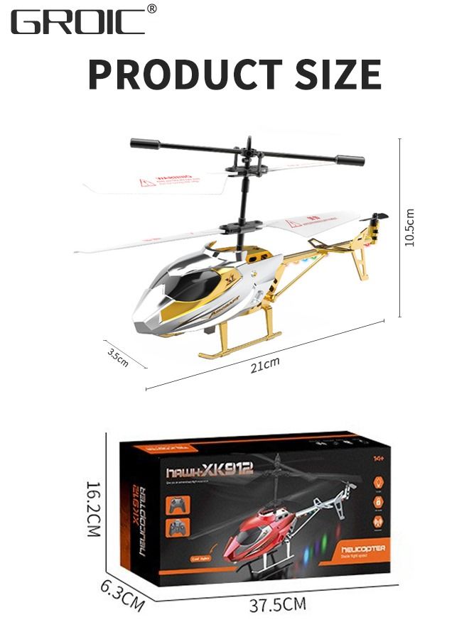 Remote Control Helicopter, RC Helicopter with 7 LED Light and Altitude Hold, One Key Take Off/Landing, Mini Helicopter Remote Helicopter Toys for Adults Kids, Model Helicopter