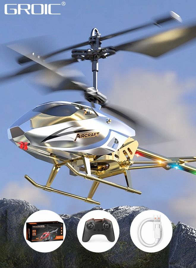 Remote Control Helicopter, RC Helicopter with 7 LED Light and Altitude Hold, One Key Take Off/Landing, Mini Helicopter Remote Helicopter Toys for Adults Kids, Model Helicopter