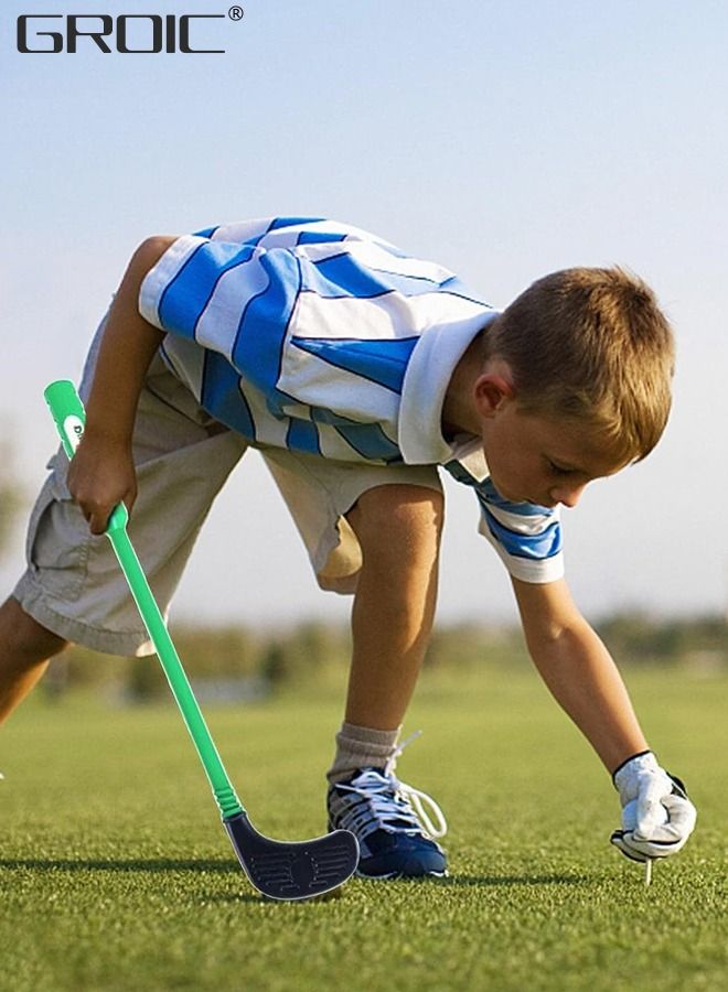 Kids Golf Clubs Set, Toddler Golf Toy, Early Educational Outdoors Exercise Toy for Kid with 1 Golf Cart, 3 Golf Clubs, 2 Practice Holes, 2 Golf Tees, 2 Golf Flag, 4 Balls