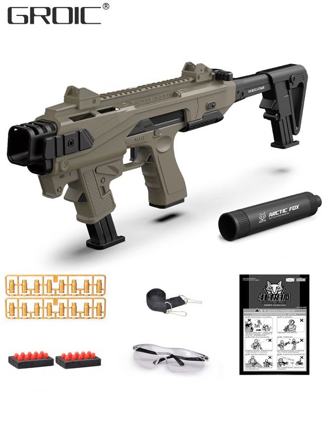 Combination Soft Bullet Toys Gun for Boys, Empty Shell Ejecting Design,Blasting Toy Foam Blaster with 20 Soft Foam Bullets,Shell-throwing Soft Gun