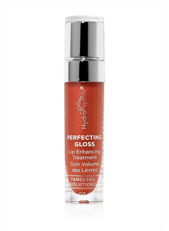 Perfecting Gloss Lip Enhancing Treatment, Long-Lasting Volume and Hydration, Santorini Red, 0.17 Ounce