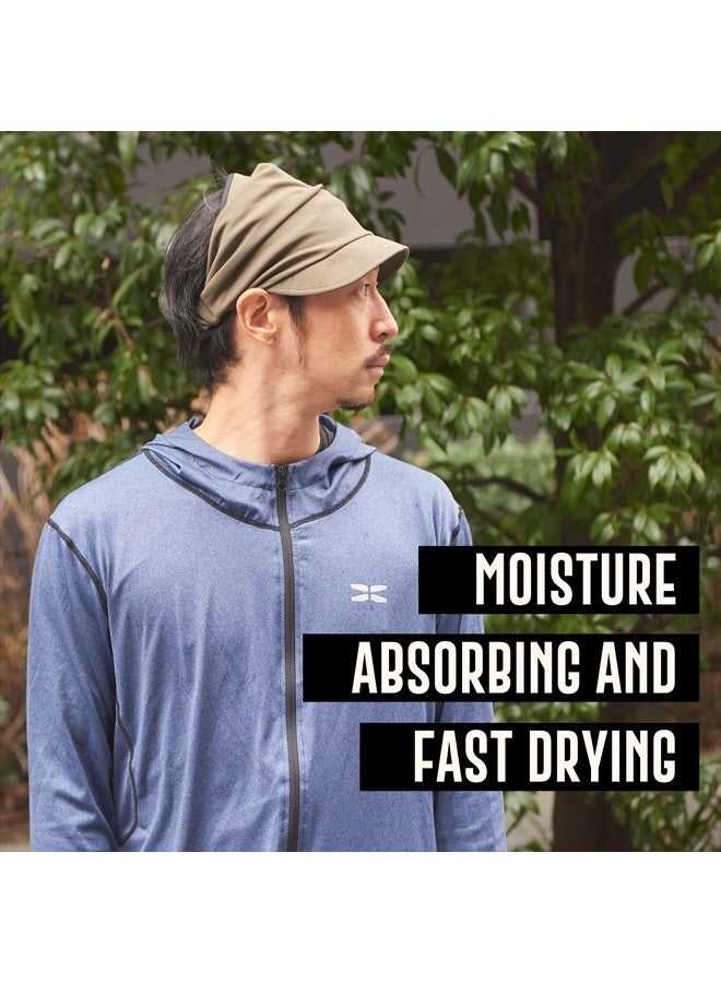 Cooling Sports Visor Sun Hat - Womens Mens Athletic Wide Brim Summer Caps UPF-Cutting Navy