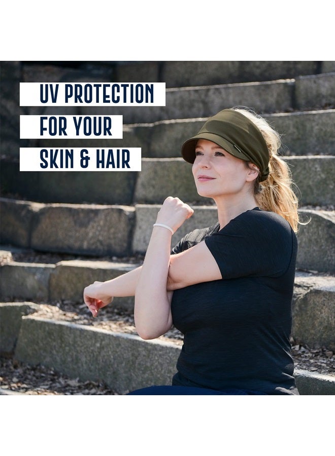 Cooling Sports Visor Sun Hat - Womens Mens Athletic Wide Brim Summer Caps UPF-Cutting Navy