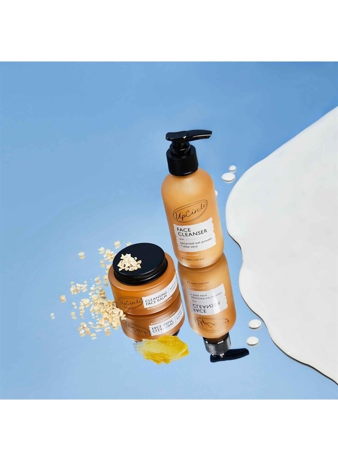 Cleansing Face Milk with Aloe Vera + Oat Powder 4.05oz - Cleansing, Repairing + Nourishing Skin - Vegan + Cruelty-Free