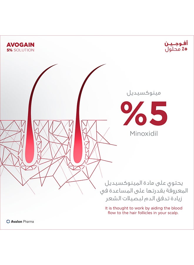 Avogain 5% Spray Solution For Men Clear 50ml