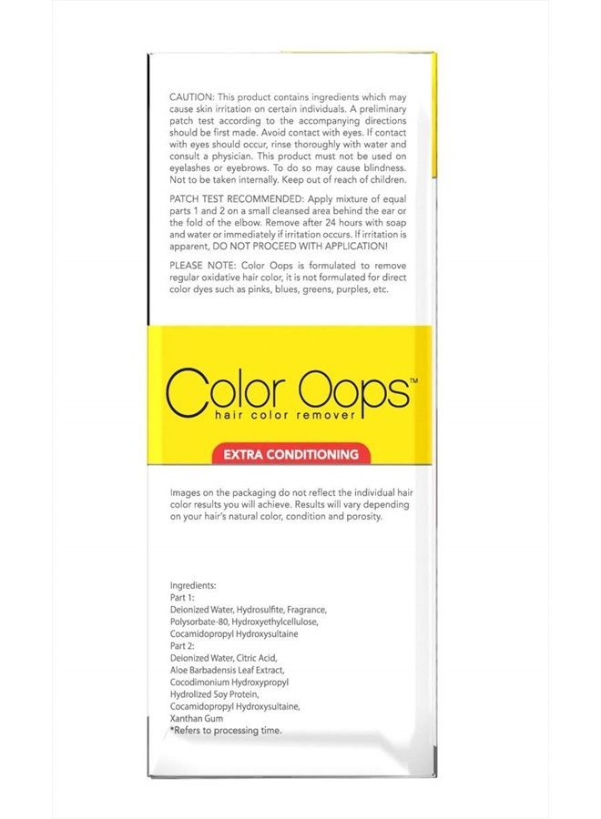Color Oops Hair Color Remover Extra Conditioning 1 Each