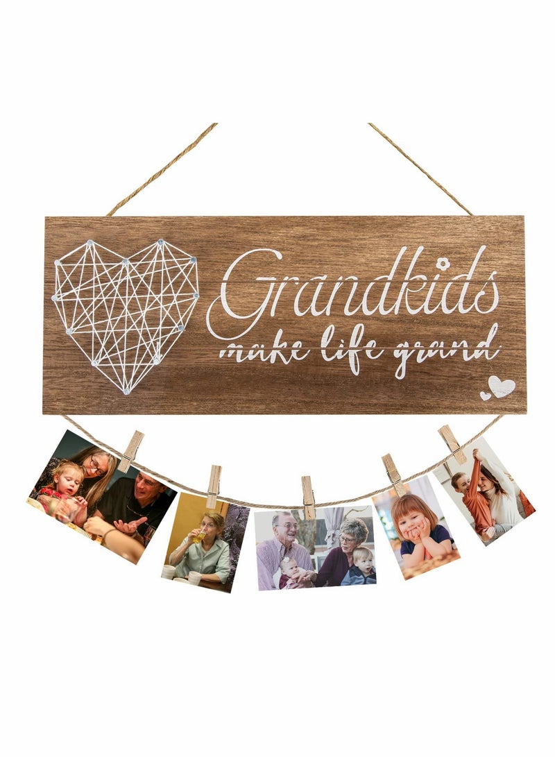 Grandkids Picture Frames Gifts for Grandma Grandpa, Grandkids Photo Frame, Mothers Day Gifts for Grandmother, Grandchildren, Grandkidser Birthday Gifts for Grandparents (13.5 * 5.5 inch)