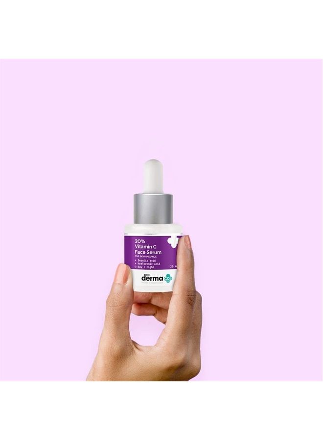 20% Vitamin C Face Serum for Men and Women for Skin Radiance - 20 ml(dermaco)