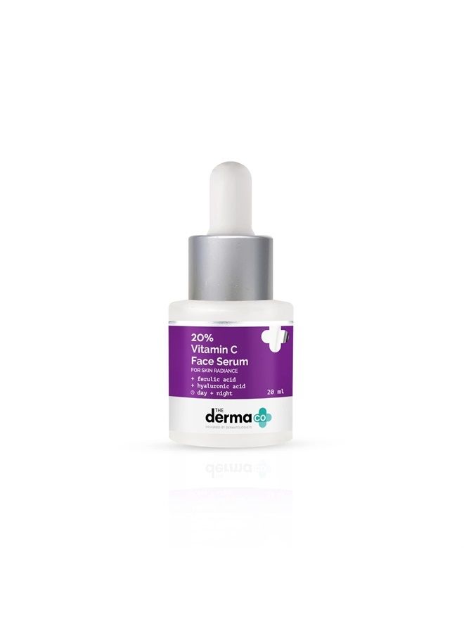 20% Vitamin C Face Serum for Men and Women for Skin Radiance - 20 ml(dermaco)