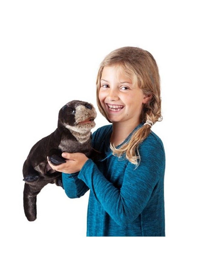 River Otter Hand Puppet Brown 1 Ea